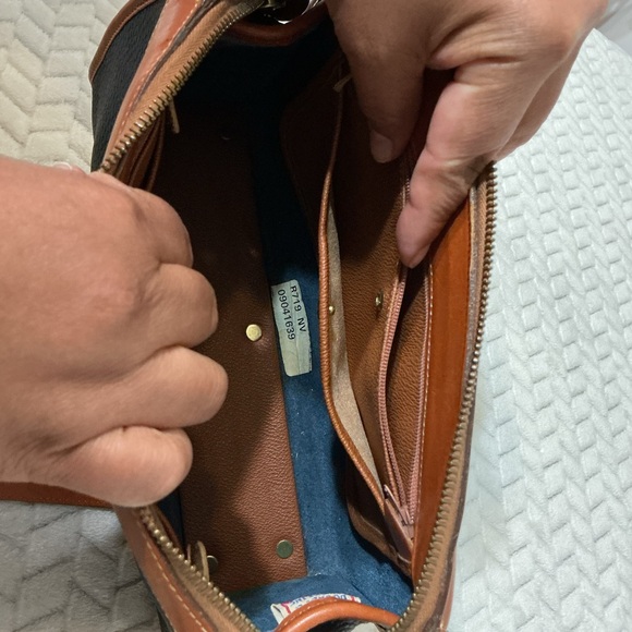 Dooney & Bourke Black and Tan Crossbody Bag - Picture 10 of 15